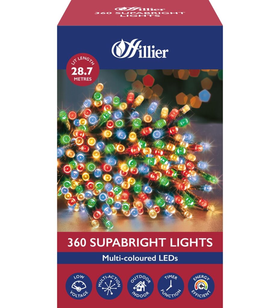 SupaBrights 360 LED Multicolour Christmas Lights 28.7m 5052998057738